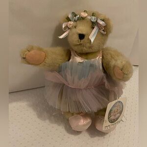 Muffy Vanderbear- Paw De Duex. Adorable Plush Teddy Bear with Pink Dress